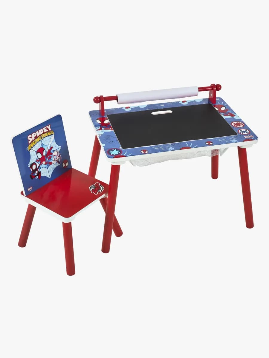 Marvel Spidey &  His Amazing Friends Skrivbord med Stol, Röd
