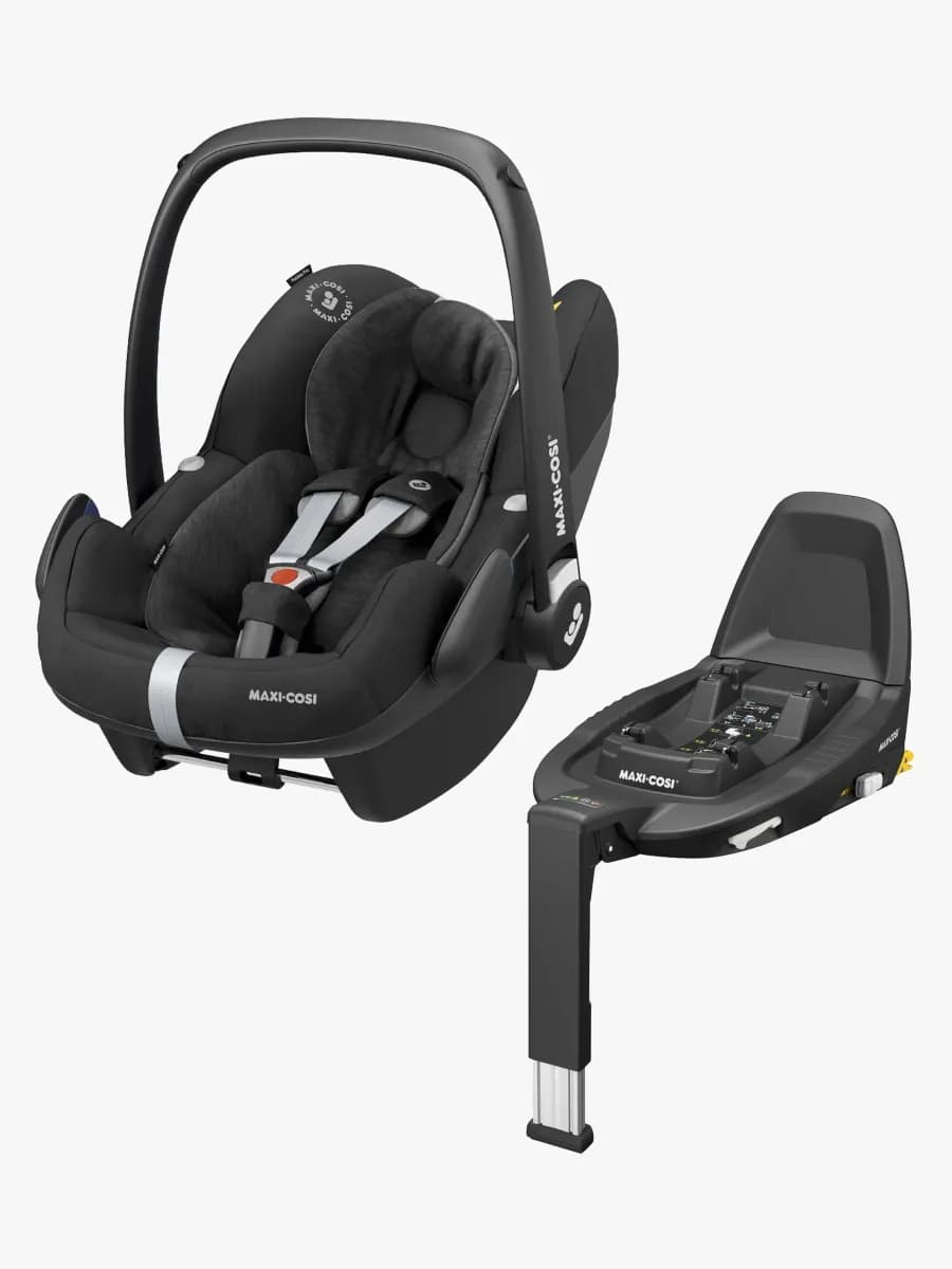 Maxi-Cosi Pebble Pro i-Size Babyskydd Inkl. Family Fix 3 Bas, Essential Black