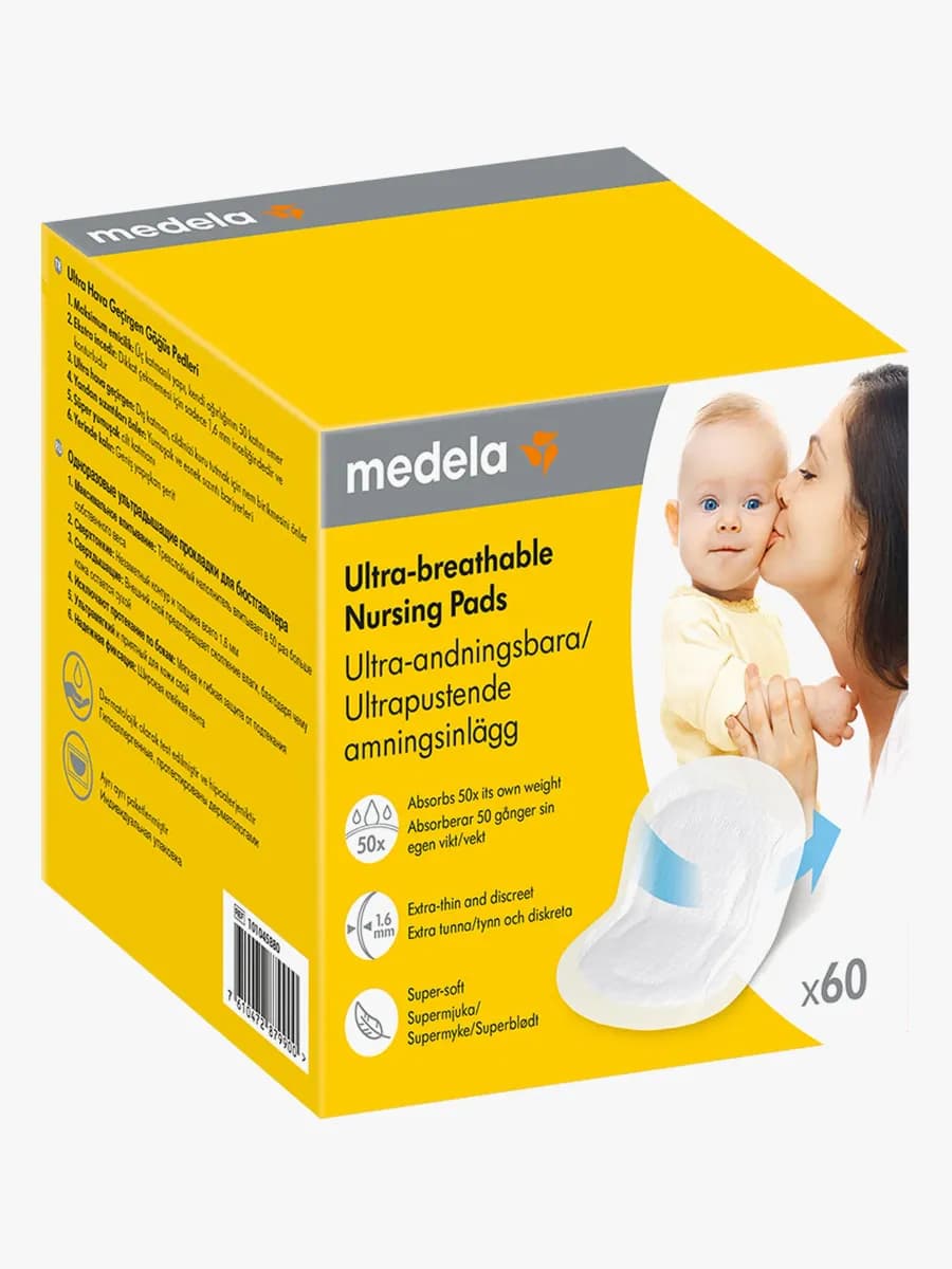 Medela Ultra -andningsbara Amningsinlägg 60-Pack