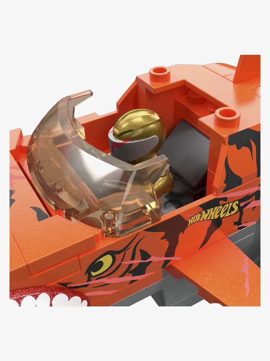 Mega Hot Wheels Bilset Smash N Crash Tiger Shark Chomp Course 245 Bitar