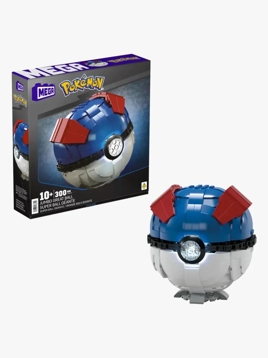 Mega Pokémon Byggsats Jumbo Great Ball 299 Bitar