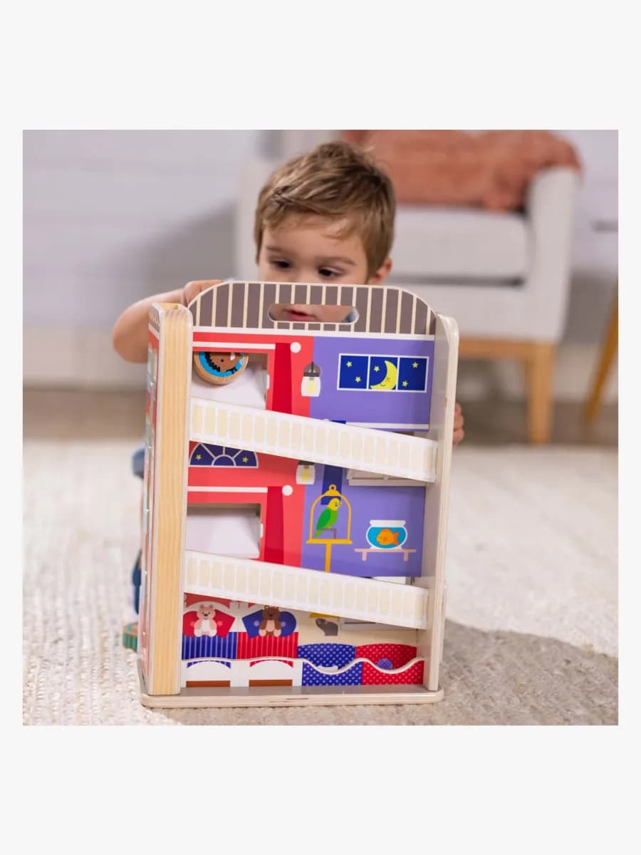 Melissa &  Doug GO TOTs Radhus med 6 Diskar