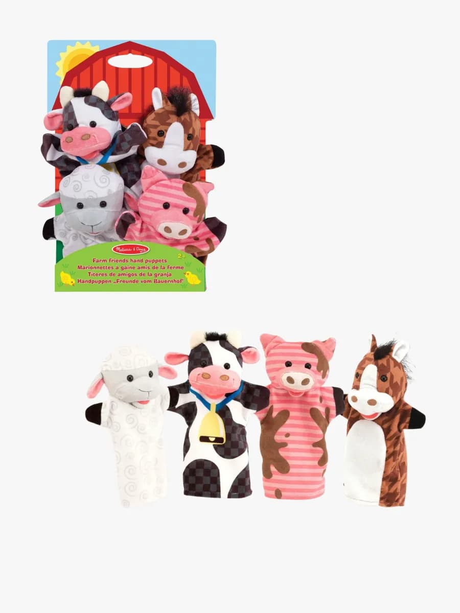 Melissa &  Doug Handdockor Bondgårdsdjur 4-pack