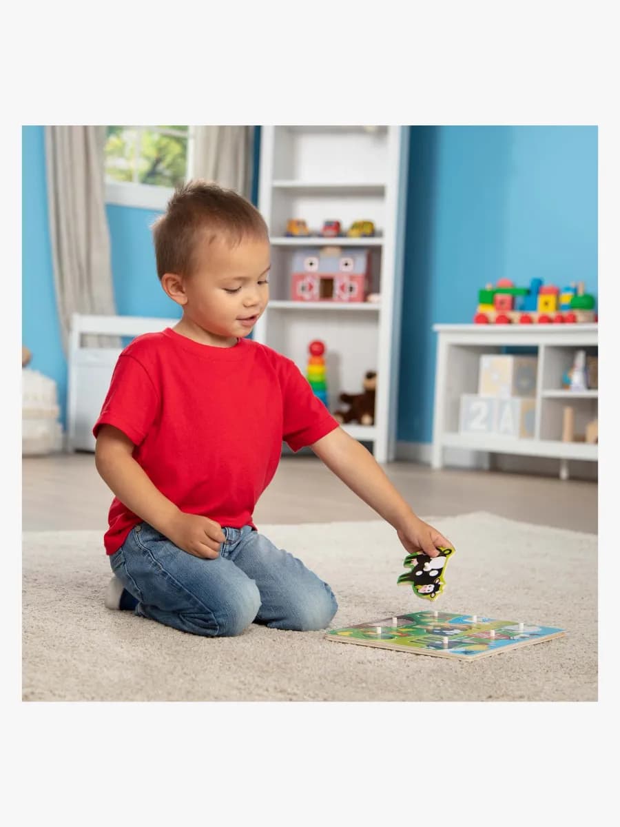 Melissa &  Doug Knoppussel Bondgårdsdjur 8 Bitar