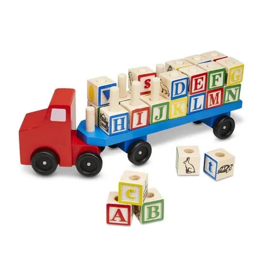 Melissa & Doug Lastbil med bokstavsklossar