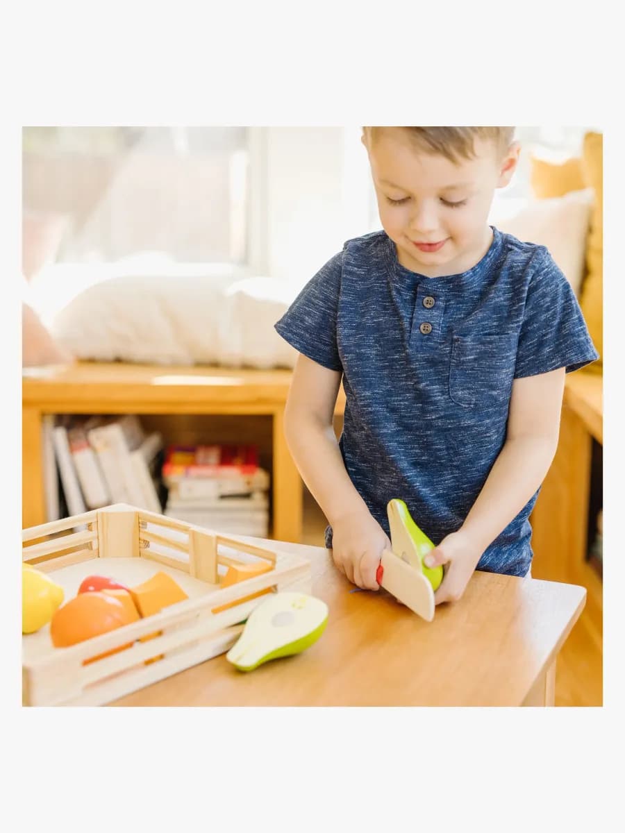 Melissa &  Doug Lekset Frukt i Låda Med Kniv
