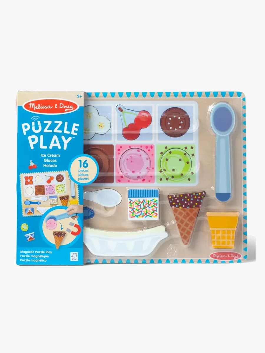 Melissa &  Doug Magnetiskt Pussel &  Lekset Glass 16 Bitar