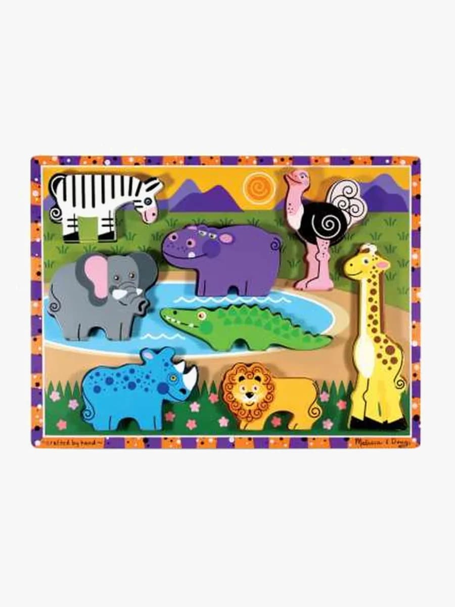 Melissa &  Doug Pussel Zoo 8 Bitar
