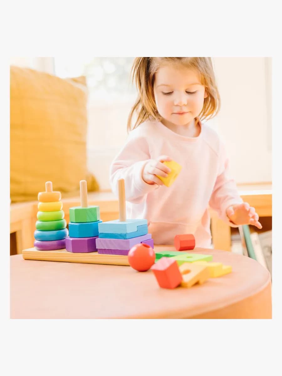 Melissa &  Doug Stapeltorn med Klossar