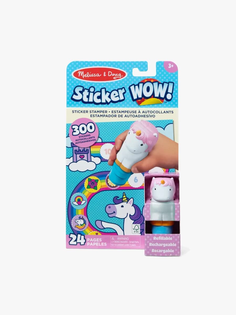 Melissa &  Doug Sticker WOW! Aktivitetsbok Enhörning