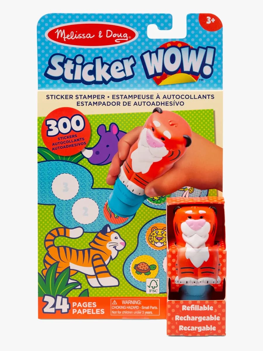 Melissa &  Doug Sticker WOW! Aktivitetsbok Tiger
