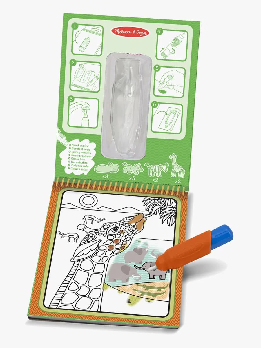 Melissa &  Doug Water Wow! Målarbok Safari