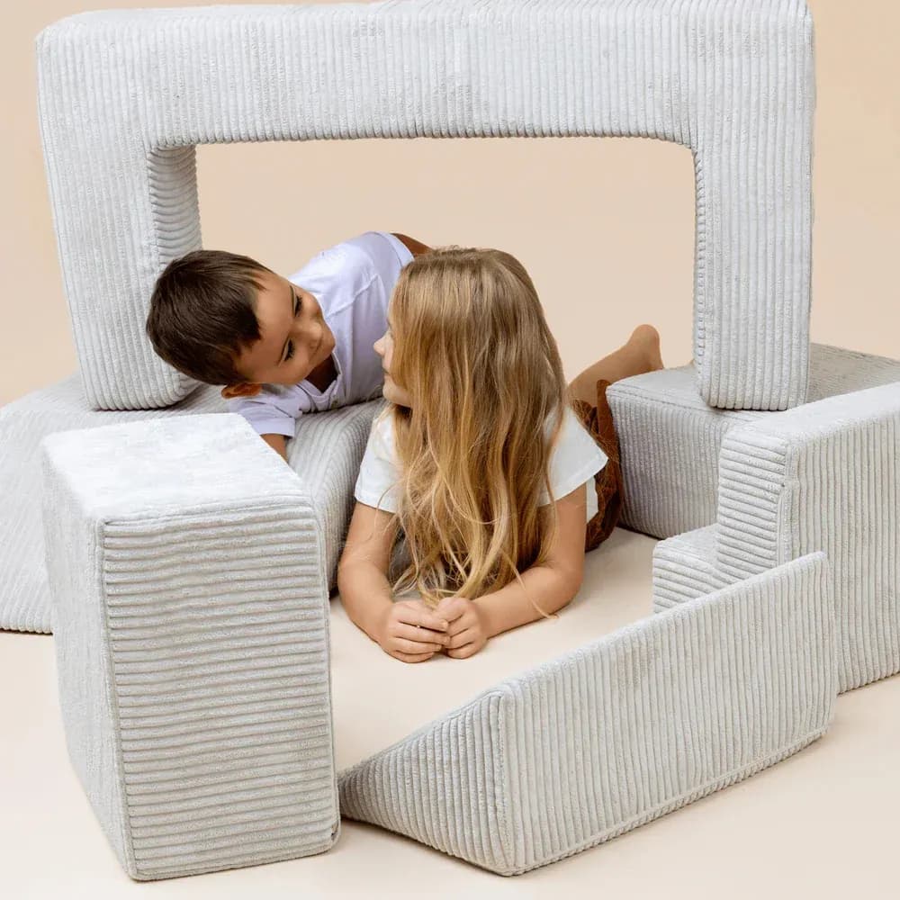 Meowbaby Aesthetic Cube Soffa, Khaki