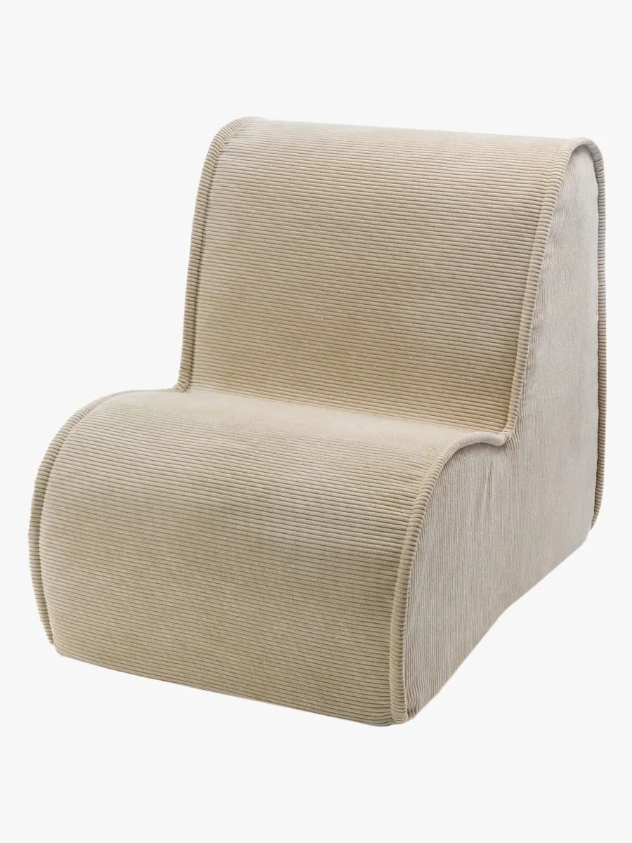 Meowbaby Barnfåtölj Slimcord, Sand