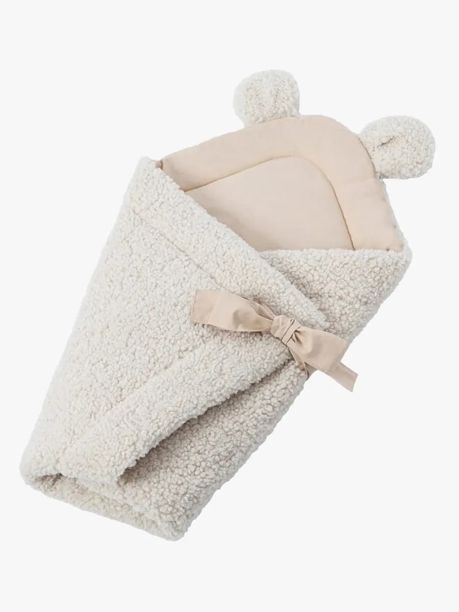 MeowBaby Bearly Swaddler, Cream