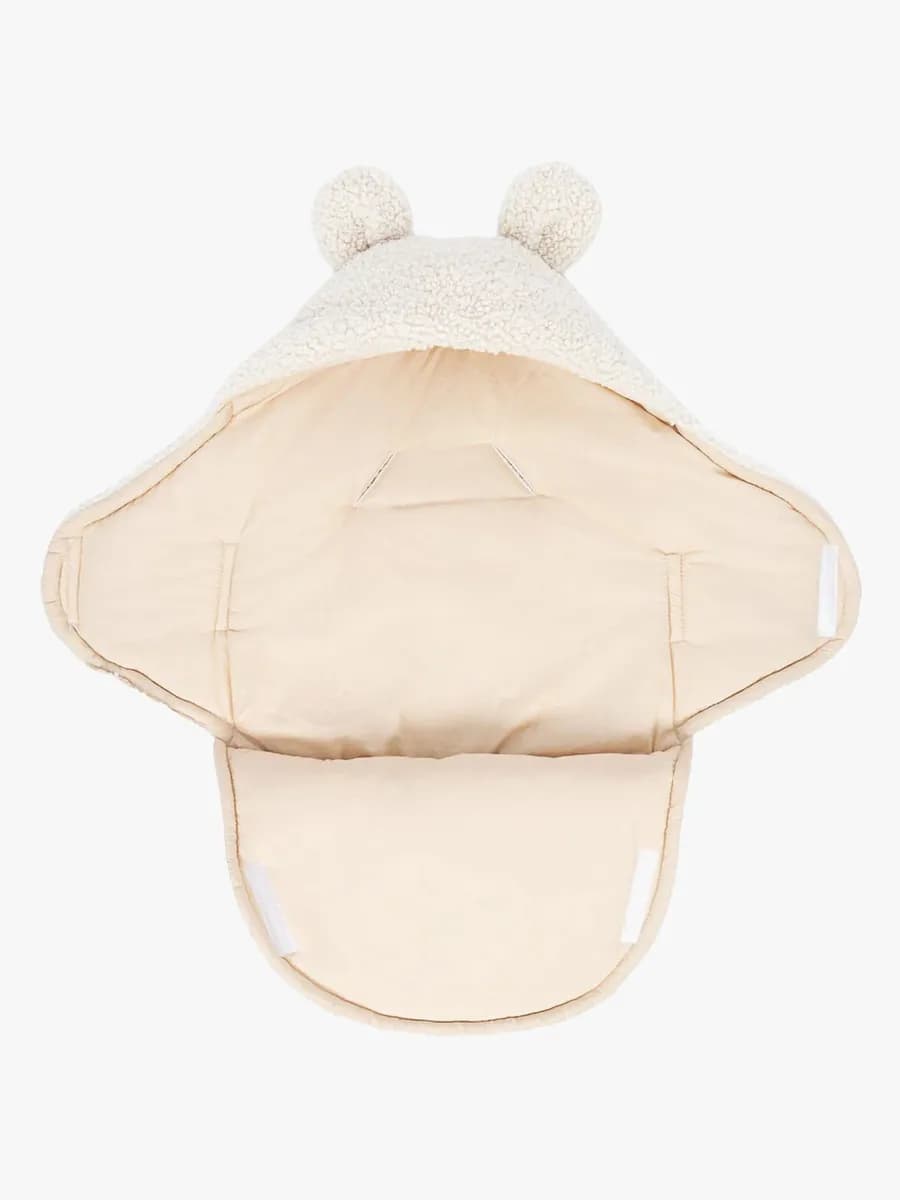 MeowBaby Bearly Swaddler med Björnöron, Cream