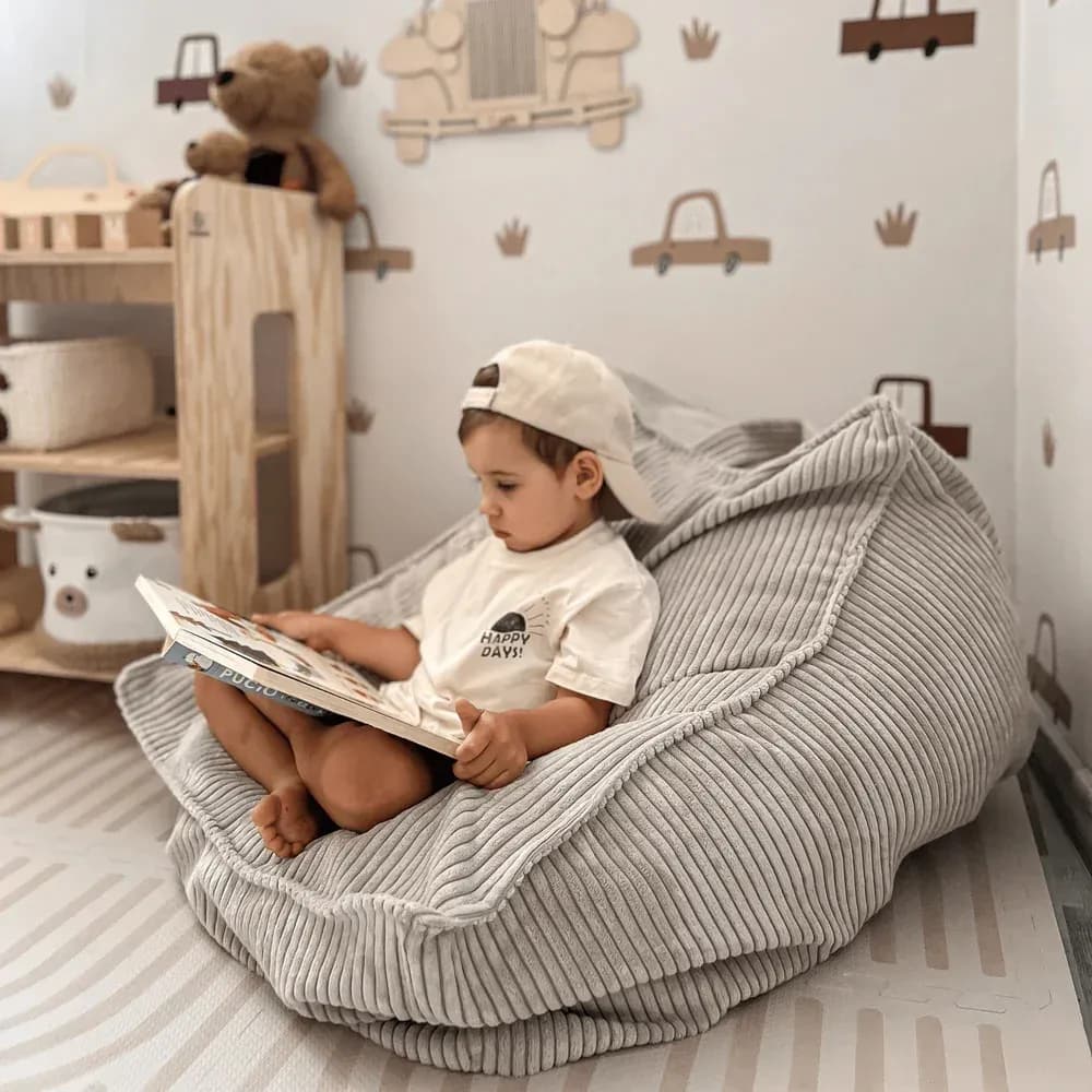 Meowbaby Churros Saccosäck, Moondust Grey