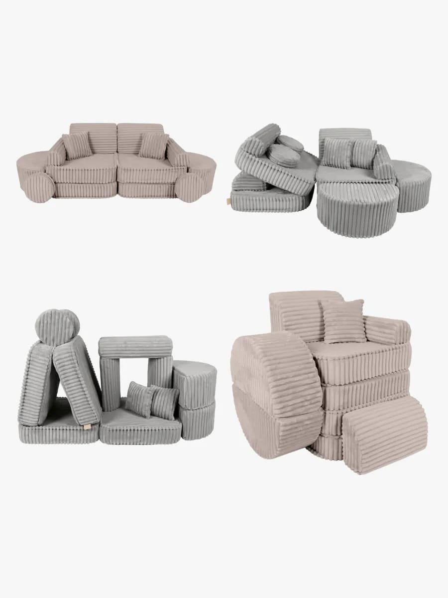 MeowBaby Churros Soffa Max, Pebble Beige