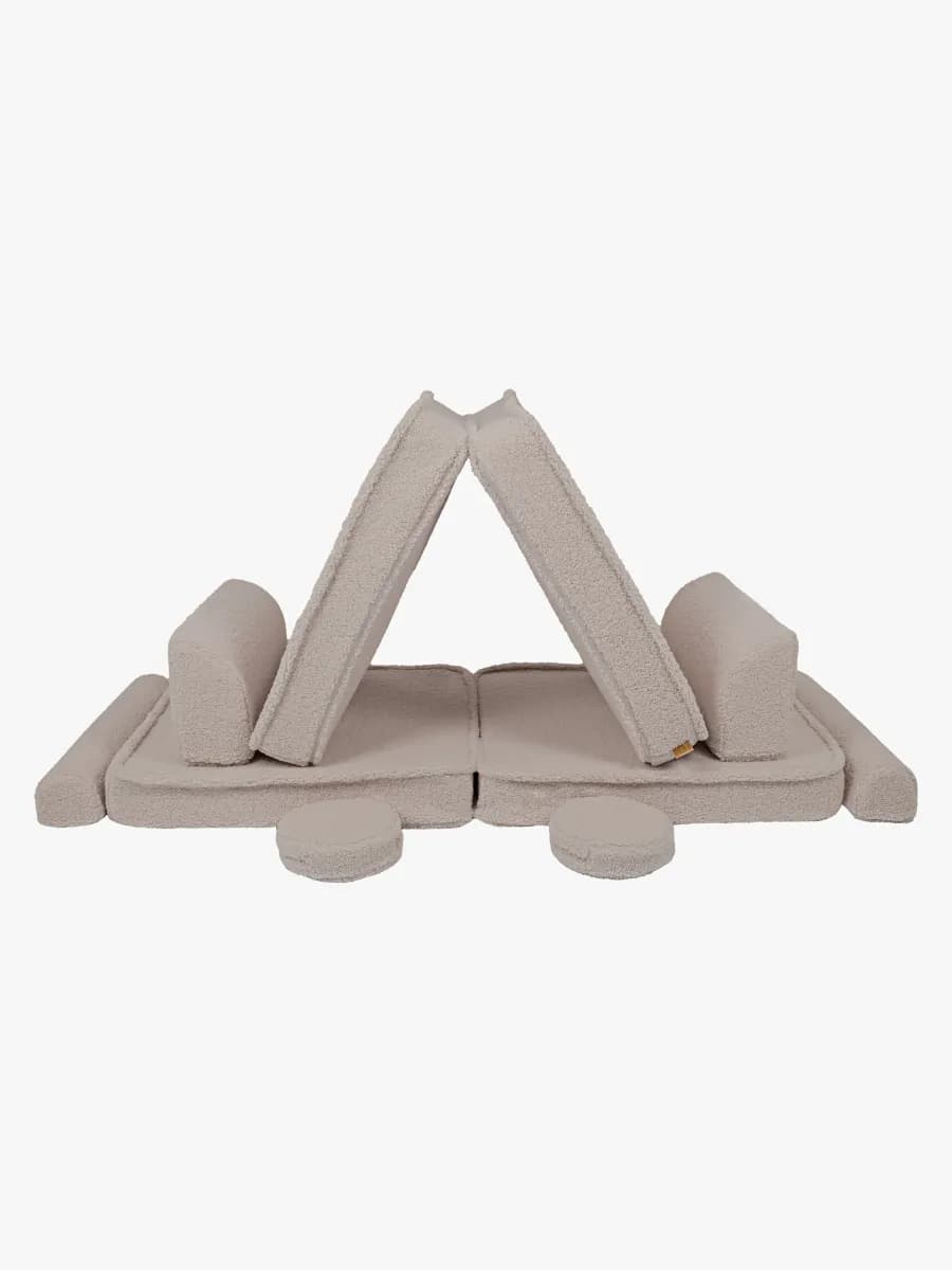 Meowbaby Play Bearly Premium  Byggbar Soffa, Ljusgrå