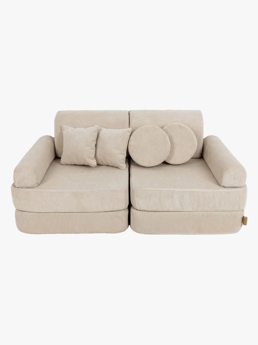 Meowbaby Play Pocket  Byggbar Soffa, Ecru