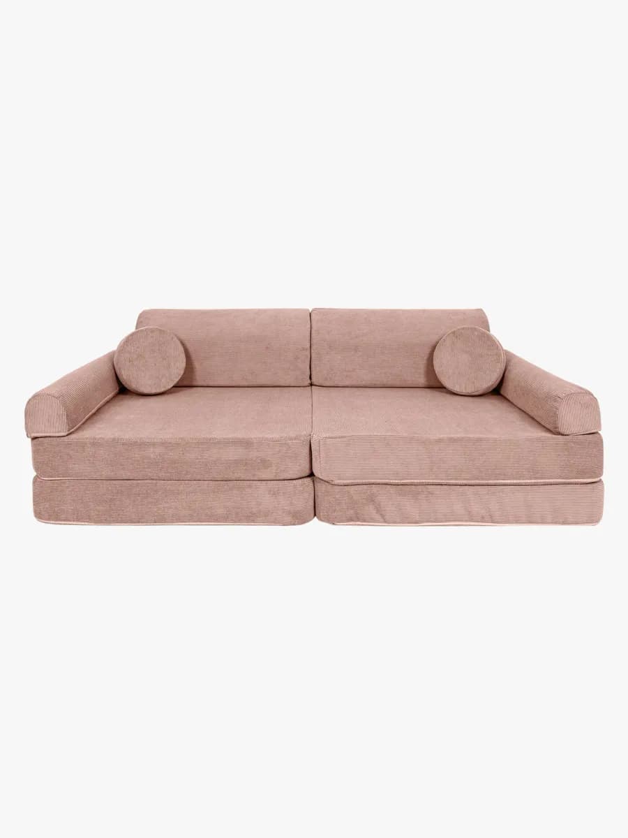 Meowbaby Play Slimcord  Byggbar Soffa, Rosa