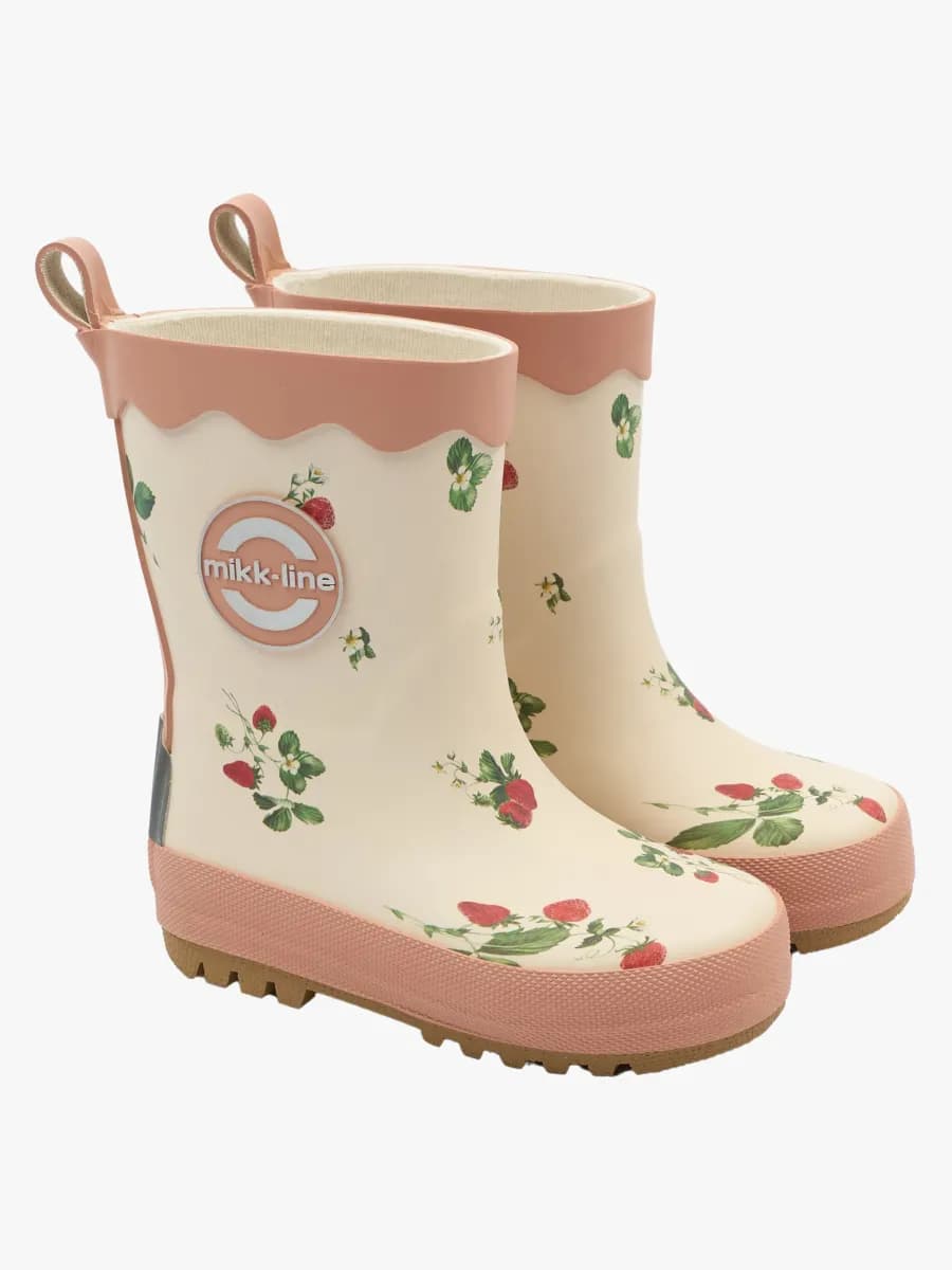 Mikk-Line AOP Gummistövlar, Strawberry, 26