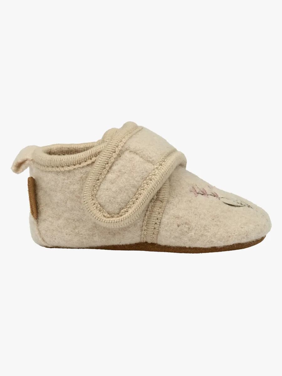 Mikk-Line Inneskor Ull, Off White, 24-36 mån