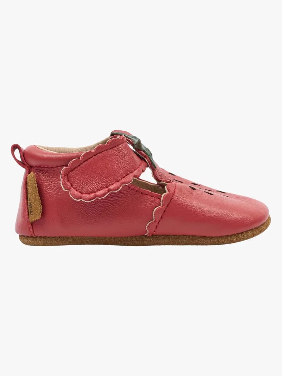 Mikk-Line Leather Inneskor, Canyon Rose, 12-18 mån