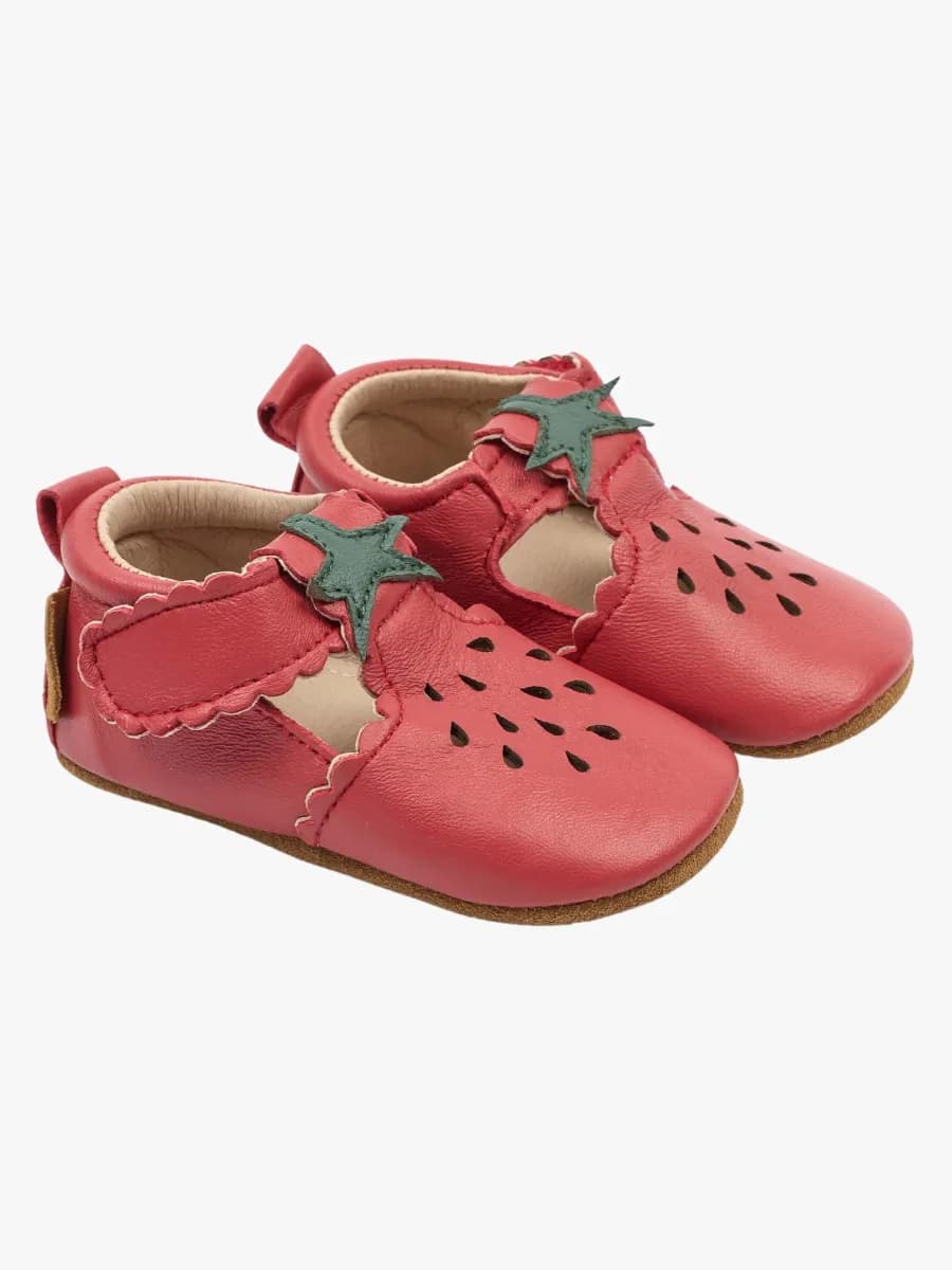 Mikk-Line Leather Inneskor, Canyon Rose, 6-12 mån