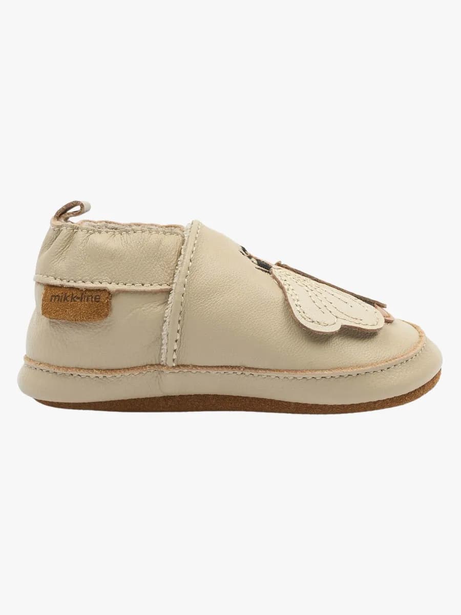 Mikk-Line Leather Innetofflor, Bees, 24-36 mån