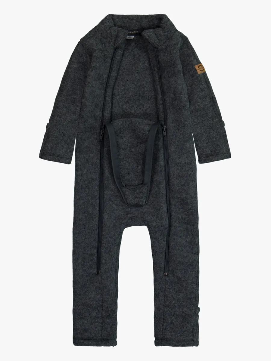 Mikk-Line Overall Merinoull, Anthracite Melange, 68