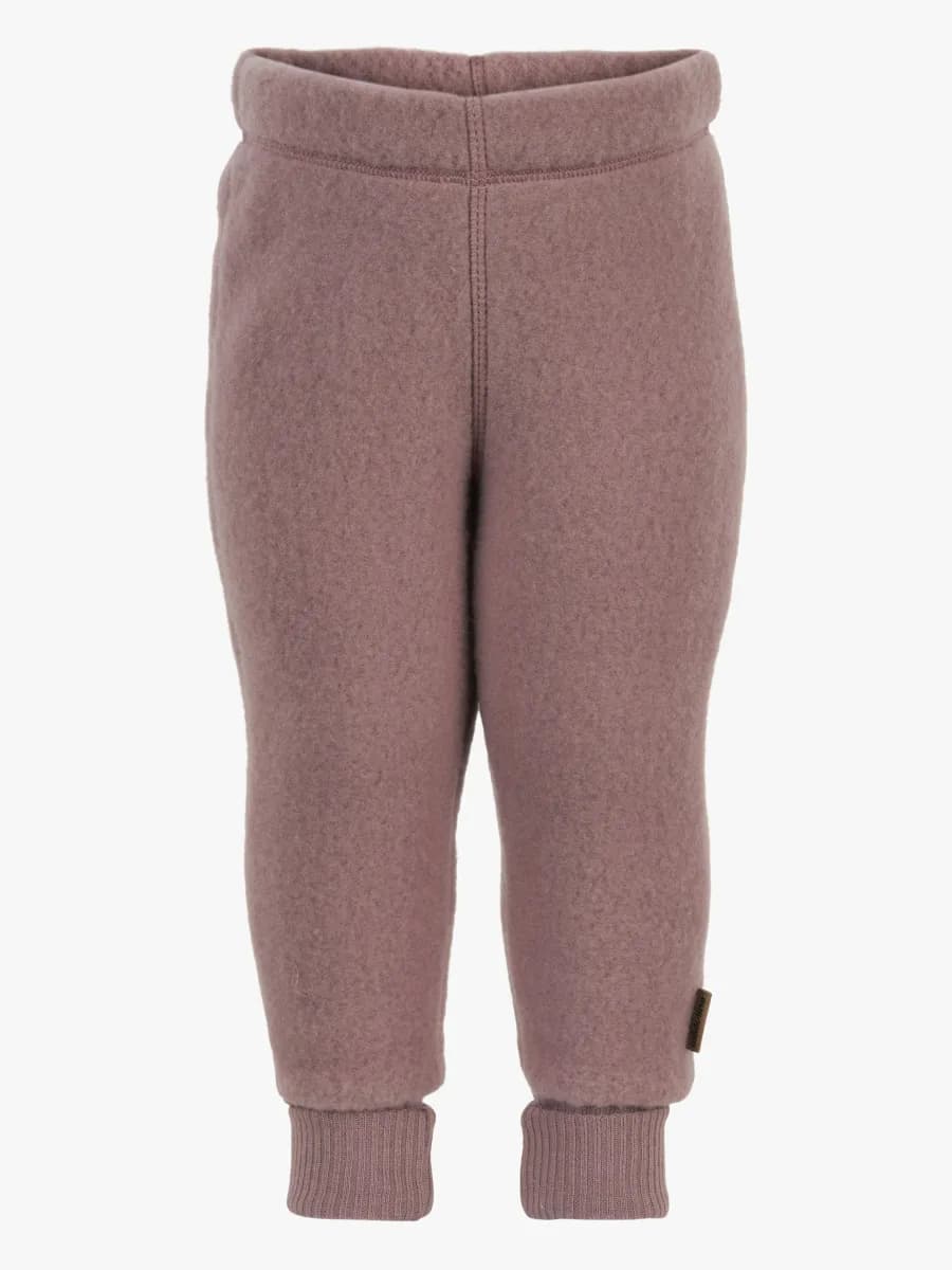 Mikk-Line Ullfleecebyxor Barn, Twilight Mauve, 122