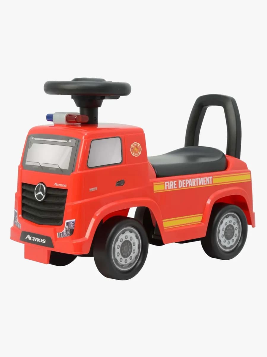 Milly Mally Mercedes-Benz Actros Ride on Brandbil, Röd
