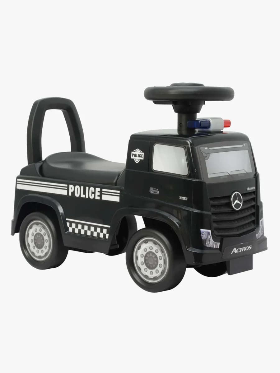 Milly Mally Ride on Mercedes-Benz Actros Police, Svart