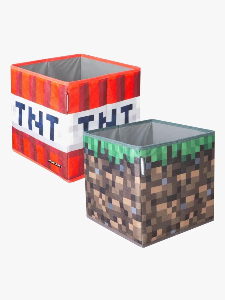 Minecraft Förvaringslådor 2-Pack, TNT, Förvaring Barnrum