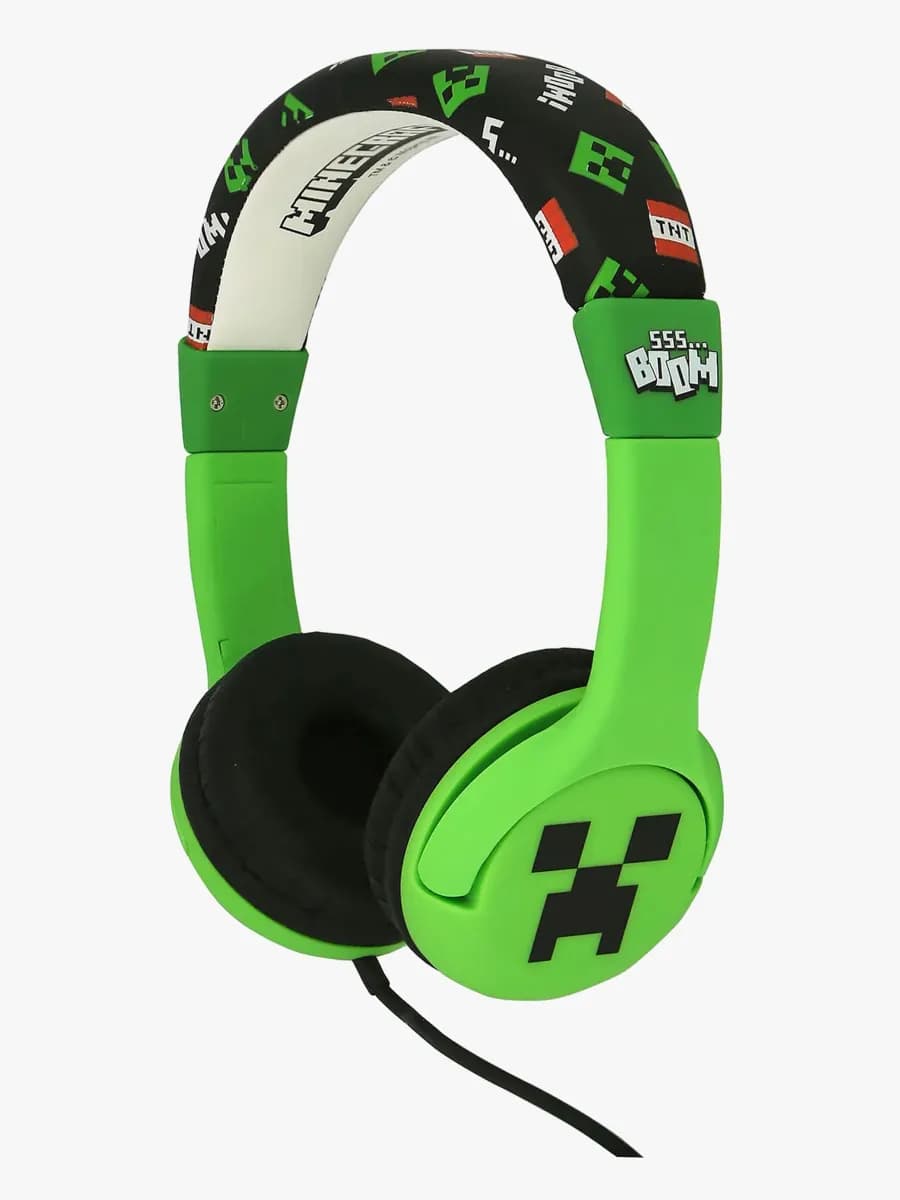 Minecraft Hörlurar med Öron 85dB Creeper