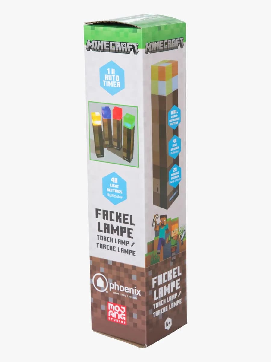 Minecraft LED Torch Lampa, Barnrum