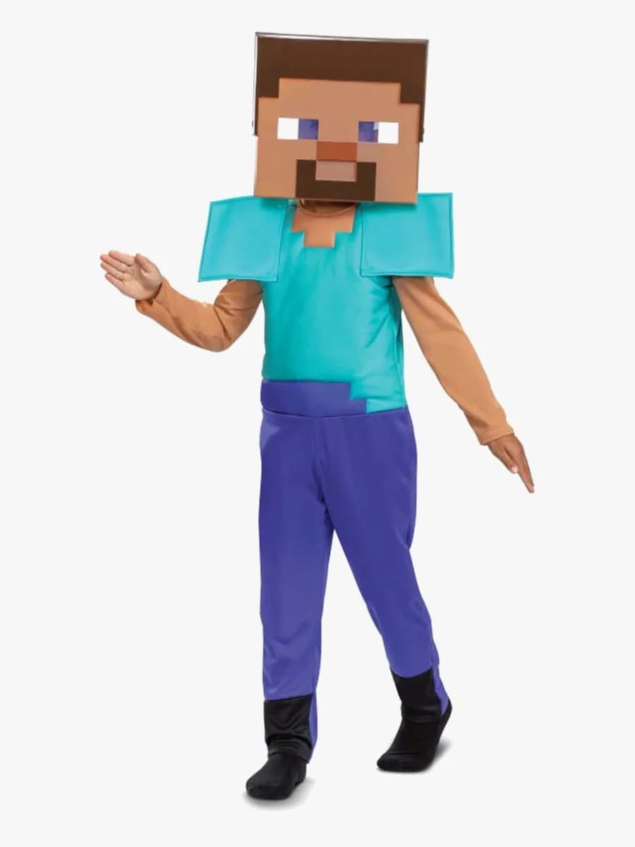 Minecraft Steve Utklädnad, 7-8 år