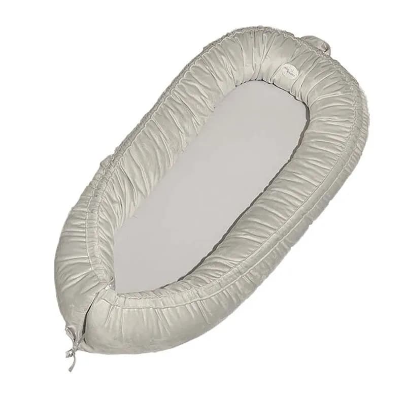 Mini Dreams babynest soft, light grey