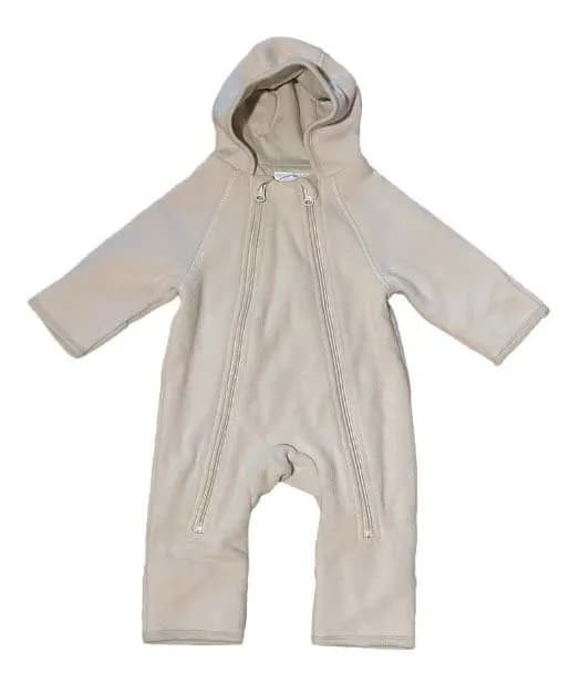 Mini Dreams babyoverall fleece strl 62, sand