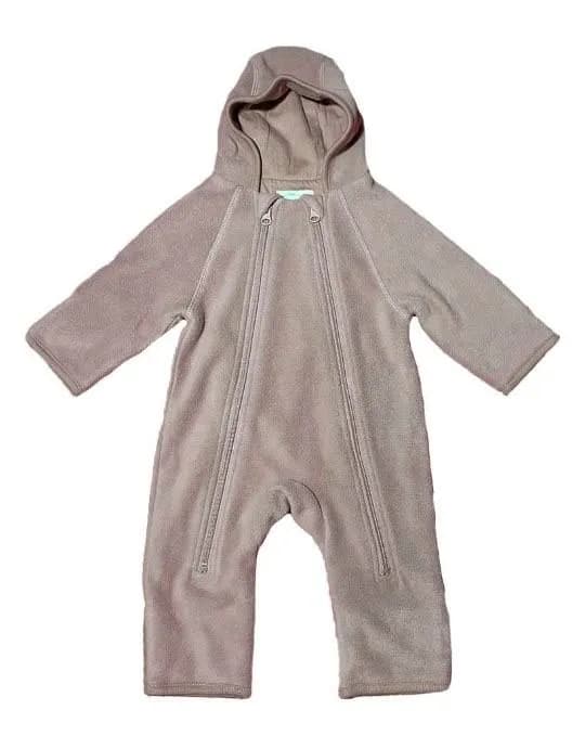 Mini Dreams babyoverall fleece strl 68, brun