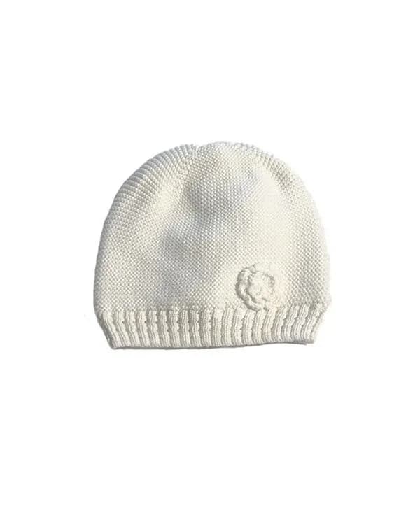 Mini Dreams mössa Flower 3-6 mån, offwhite