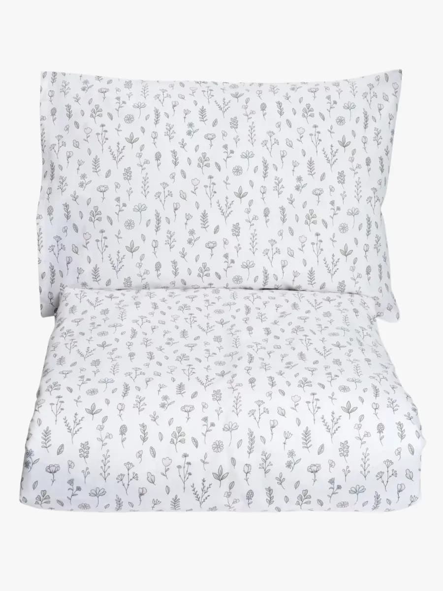 MiniDreams Bäddset Blomsteräng Spjälsäng, Vit
