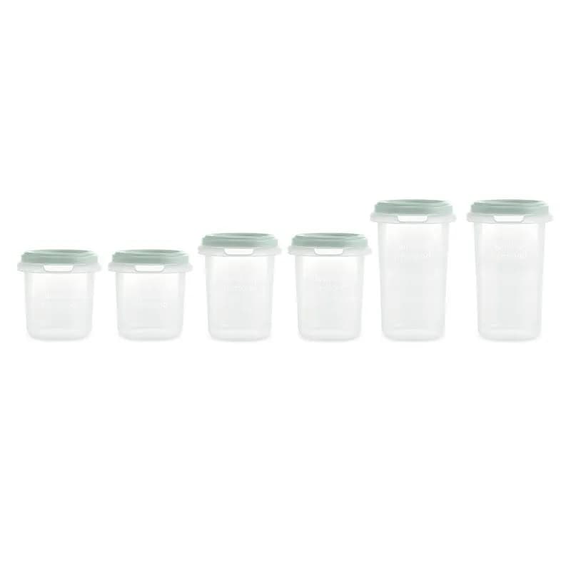 Miniland förvaringsburkar Hermisized 6-pack, mint