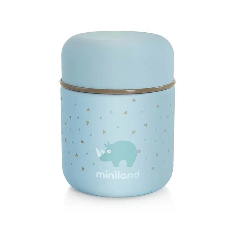 Miniland mattermos rostfri 280 ml, azure