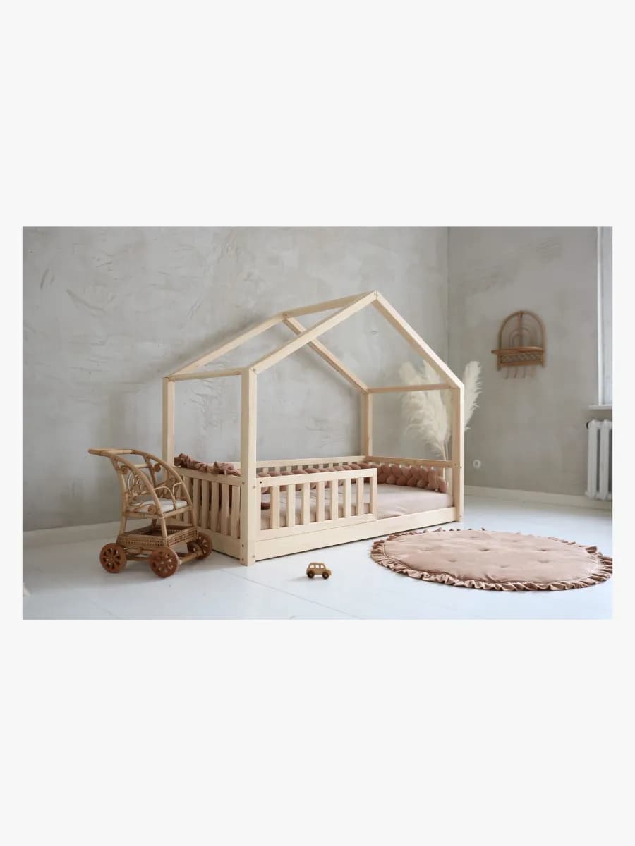 Minitude HENRY Juniorsäng/Montessorisäng 90x190, Natur