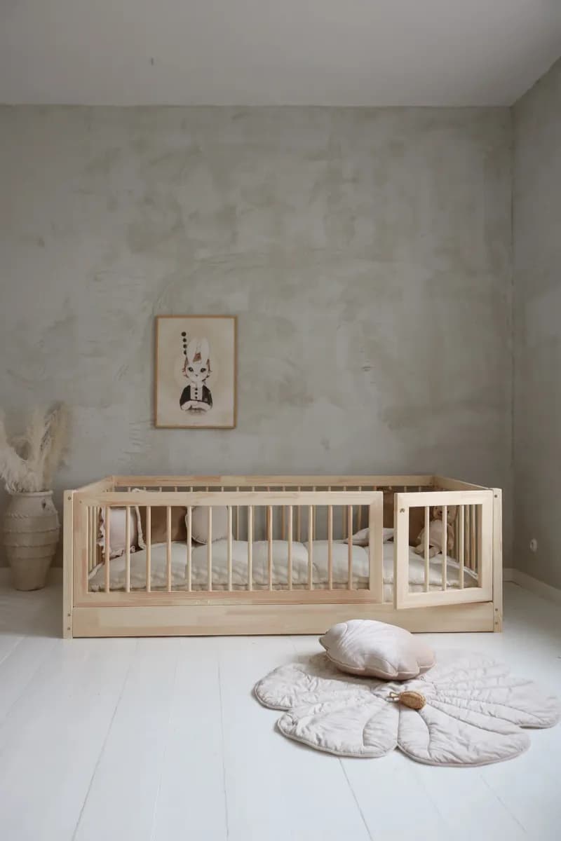 Minitude JULIAN Juniorsäng/Montessorisäng 100x200, Natur