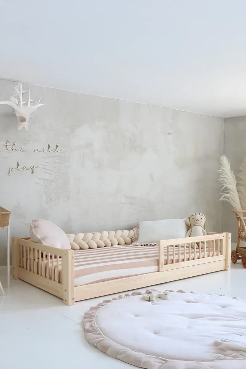 Minitude LEWIS Juniorsäng/Montessorisäng 80x160, Natur