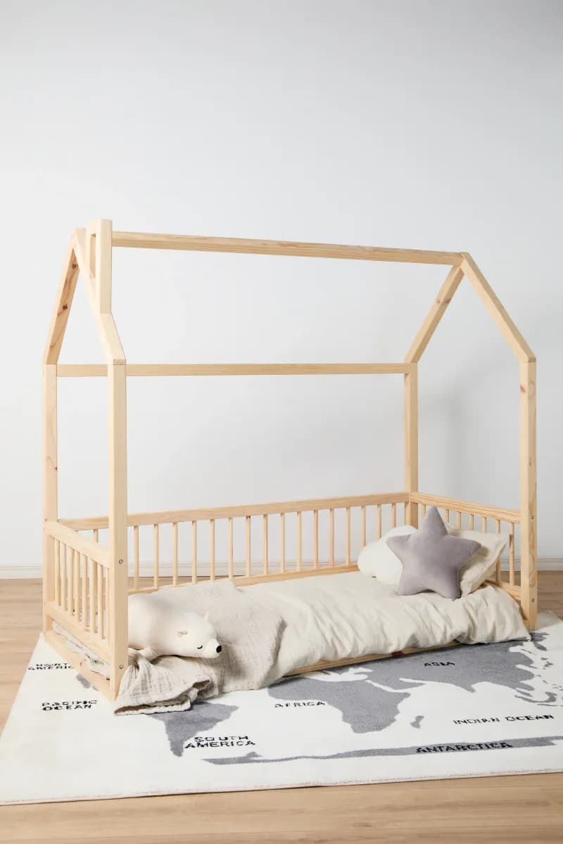 Minitude MASON Nordic Hussäng 70x160, Natur, Barnsäng, Juniorsäng
