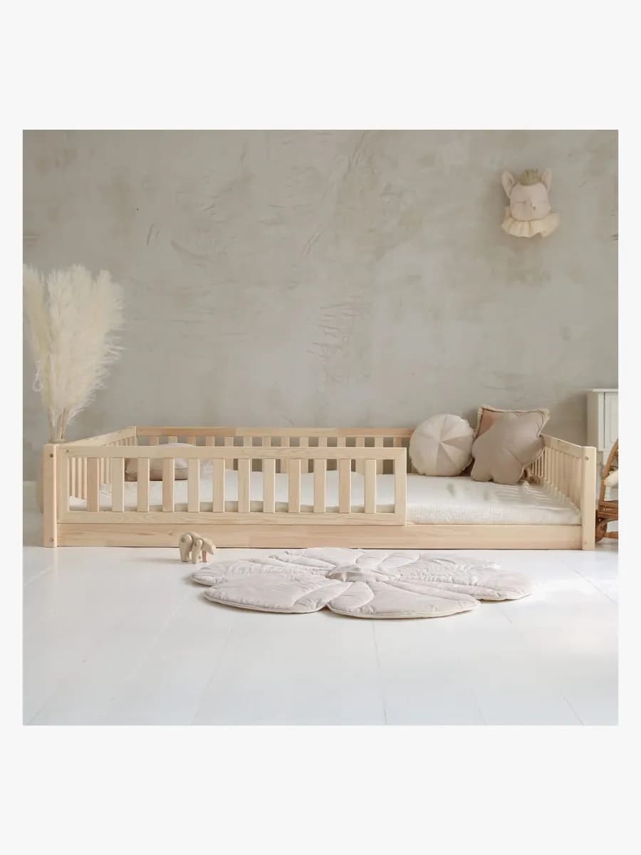 Minitude MILES Juniorsäng/Montessorisäng 140x200, Natur